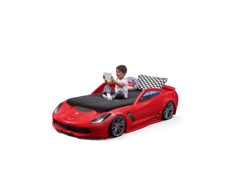 Corvette Toddler To Twin Bed With, Cars Convertible Toddler To Twin Bed